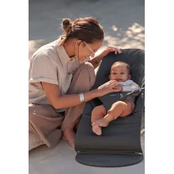 BABYBJORN leżaczek bujaczek BLISS COTTON ANTRIACITE do 13 kg ciemny szary Anthracite BABYBJORN leżaczek bujaczek BLISS COTTON ANTRIACITE do 13 kg ciemny szary Anthracite