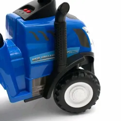 Baby Mix New Holland jeździk traktor z przyczepą i narzędziami żółty