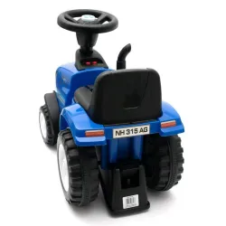 Baby Mix New Holland jeździk traktor z przyczepą i narzędziami żółty