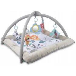 Canpol babies pluszowa mata edukacyjna SAFARI z pałąkami 81/101