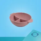 MISKA SILIKONOWA CANPOL Z 3 PRZEGRÓDKAMI PRZYSSAWKĄ 360 ML DOTS 51/403 pink