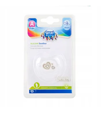 Smoczek Canpol babies anatomiczny silikon Newborn baby beż 0-6m 22/565