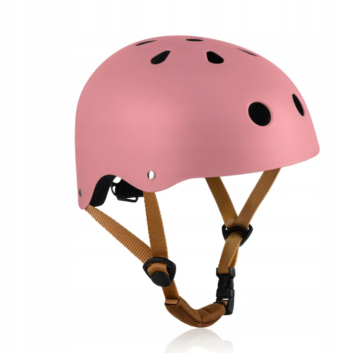 Różowy kask rowerowy Lionelo Helmet Pink Rose widok ogólny przód