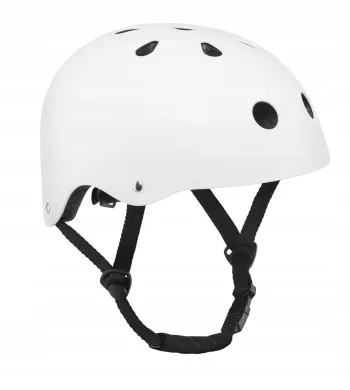 Kask rowerowy Lionelo White dla dzieci, regulowany, bezpieczny i stylowy