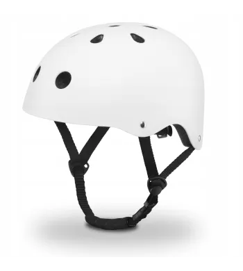 Kask rowerowy Lionelo White dla dzieci, regulowany, bezpieczny i stylowy