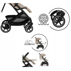 Cybex Beezy Stormy Blue – lekki i kompaktowy wózek spacerowy
