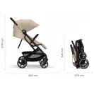 Cybex Beezy Stormy Blue – lekki i kompaktowy wózek spacerowy