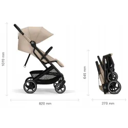 Cybex Beezy Stormy Blue – lekki i kompaktowy wózek spacerowy