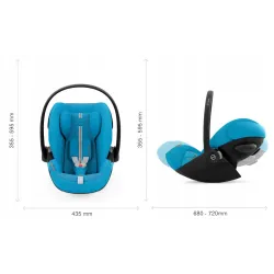 Cybex Cloud G i-Size fotelik samochodowy 0-13 kg PLUS Moon Black Stone Grey