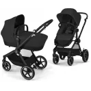 Cybex Eos LUX Moon Black 2w1 – elegancki wózek głęboko-spacerowy