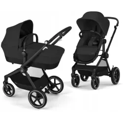 Cybex Eos LUX Moon Black 2w1 – elegancki wózek głęboko-spacerowy Cybex Eos LUX Moon Black 2w1 – elegancki wózek głęboko-spacerowy