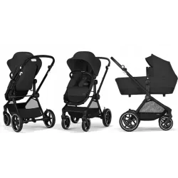 Cybex Eos LUX Moon Black 2w1 – elegancki wózek głęboko-spacerowy Cybex Eos LUX Moon Black 2w1 – elegancki wózek głęboko-spacerowy