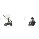 Cybex Eos LUX Moon Black 2w1 – elegancki wózek głęboko-spacerowy