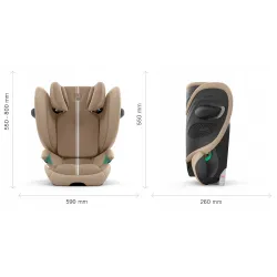 Cybex Solution G2 Plus fotelik samochodowy 100-150 cm Almond Beige Cybex Solution G2 Plus fotelik samochodowy 100-150 cm Almond Beige