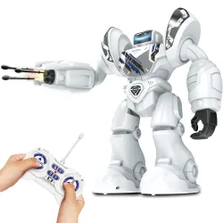 Zdalnie sterowany Robot Do programowania Silverlit Robo Blast biały 88061