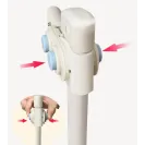 PRIMABOBO Barierka ochronna do łóżka MIŚ 200cm SKŁADANA, dla dzieci SZARA
