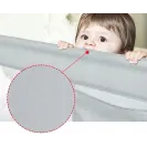 PRIMABOBO Barierka ochronna do łóżka MIŚ 200cm SKŁADANA, dla dzieci SZARA