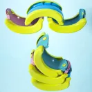 PRIMABOBO Nocnik turystyczny BANANA dla dziecka SKŁADANY, WIELORAZOWY BLUE