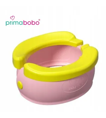 PRIMABOBO Nocnik turystyczny BANANA dla dziecka SKŁADANY, WIELORAZOWY różowy