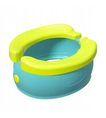 PRIMABOBO Nocnik turystyczny BANANA dla dziecka SKŁADANY, WIELORAZOWY turkusowy