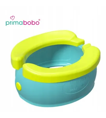 PRIMABOBO Nocnik turystyczny BANANA dla dziecka SKŁADANY, WIELORAZOWY turkusowy