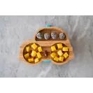 ECORASCALS Miseczka Bambusowa Autko niebieskie