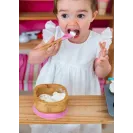 ECO RASCALS Miseczka BAMBUSOWA głęboka z łyżeczką Niebieska