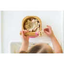 ECO RASCALS Miseczka BAMBUSOWA głęboka z łyżeczką Niebieska