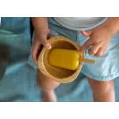 ECO RASCALS Miseczka BAMBUSOWA głęboka z łyżeczką Niebieska