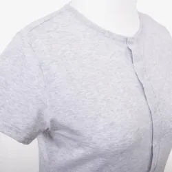 Koszula ciążowa krótki rękaw Lily szara melanż M