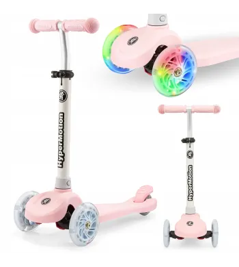 Hulajnoga Trójkołowa Balansowa Świecące Koła 50kgTringo Pink