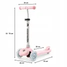 Hulajnoga Trójkołowa Balansowa Świecące Koła 50kgTringo Pink