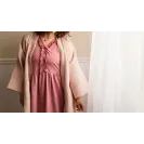 Koszula ciążowa krótki rękaw Eevi Linda M róż serca