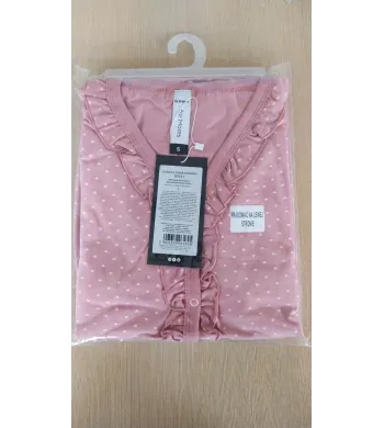 Koszula ciążowa krótki rękaw Eevi Linda S róż serca