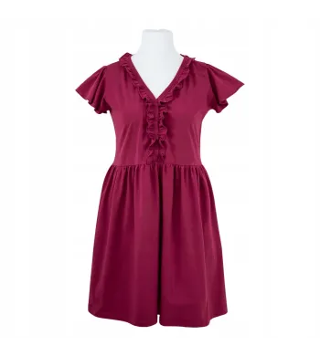 Koszula ciążowa krótki rękaw Eevi Linda XL Bordo