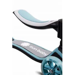 Hulajnoga SunBaby Flash 3w1 dla dzieci, niebieska z LED i siedziskiem