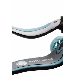 Hulajnoga SunBaby Flash 3w1 dla dzieci, niebieska z LED i siedziskiem