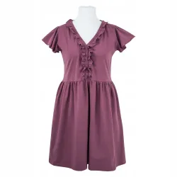 Koszula ciążowa krótki rękaw Eevi Linda XL winogronowa