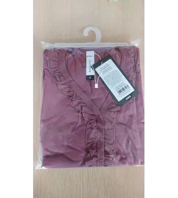 Koszula ciążowa krótki rękaw Eevi Linda XL winogronowa