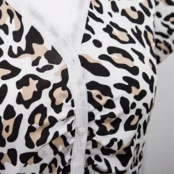 Koszula ciążowa krótki rękaw Eevi MARY L panterka