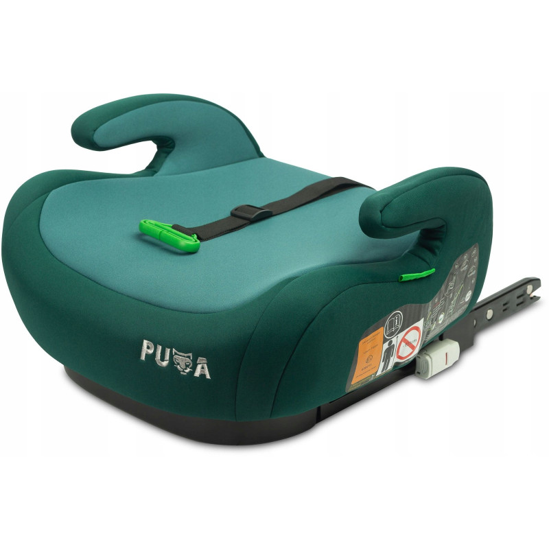 Caretero Puma i-Size PODSTAWKA Fotelik do Samochodu Auta Booster Isofix emerald