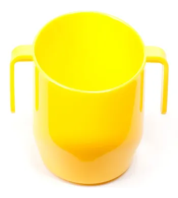 DOIDY CUP KUBEK KRZYWY POCHYŁY KUBECZEK DO NAUKI PICIA  200ml  słoneczny