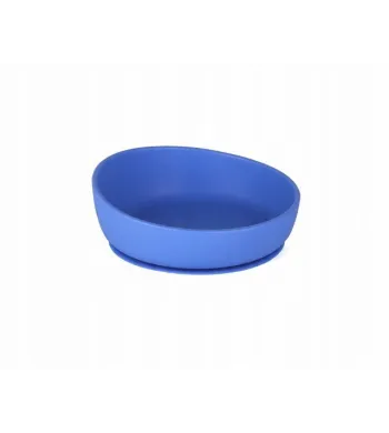 DOIDY BOWL talerzyk miseczka z przyssawką do nauki jedzenia niebieska