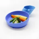 DOIDY BOWL talerzyk miseczka z przyssawką do nauki jedzenia niebieska
