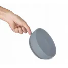 DOIDY BOWL talerzyk miseczka z przyssawką do nauki jedzenia szara