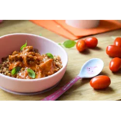 DOIDY BOWL talerzyk miseczka z przyssawką do nauki jedzenia szara