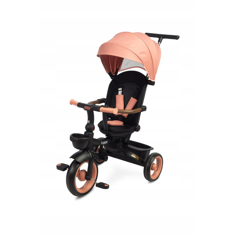 Toyz by Caretero SABER rowerek obrotowy trójkołowy spacerowy Light pink