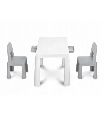 Toyz zestaw STOLIK DZIECIĘCY +2 KRZESŁA MONTI GREYGREY