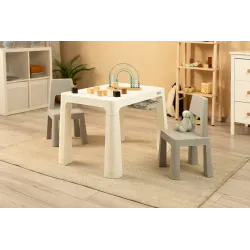 Toyz zestaw STOLIK DZIECIĘCY +2 KRZESŁA MONTI GREYGREY