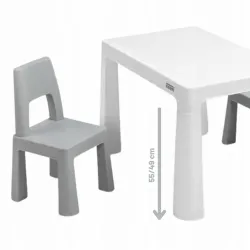 Toyz zestaw STOLIK DZIECIĘCY +2 KRZESŁA MONTI GREYGREY